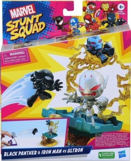 MarvelStuntSquadSpeelsetIronmanVsBlackPantherMiddel