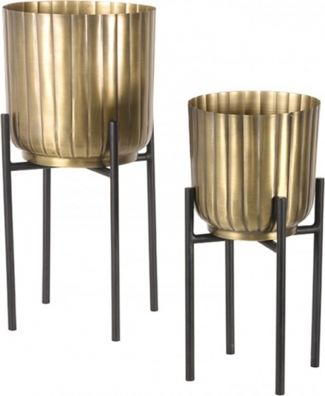 LABEL51PlantenstandaardPlantinSetvan2stuks-AntiekGoud