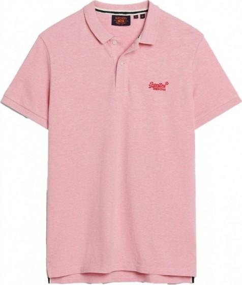 T-shirtSuperdryClassicPoloshirtMelangeRoze