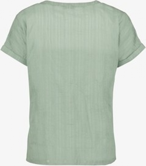 TwoDaydamesblousemetkortemouwengroen