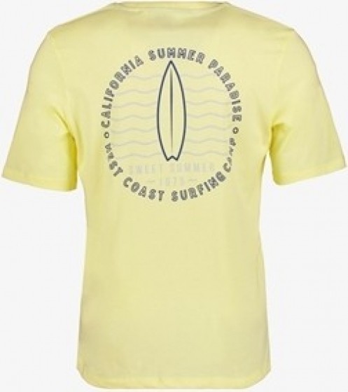 ProduktherenT-shirtmetbackprintgeel