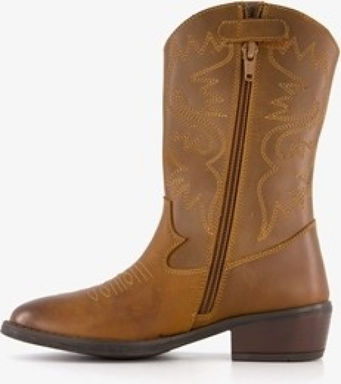 Grootlerenmeisjeswesternlaarzenbruin