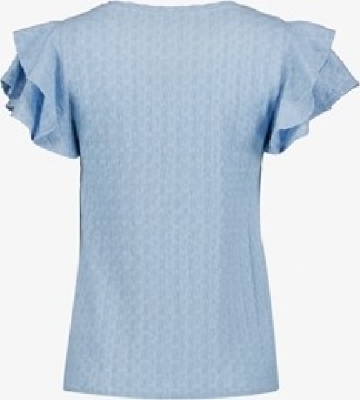 TwoDaydamestoplichtblauwmetvlindermouwen