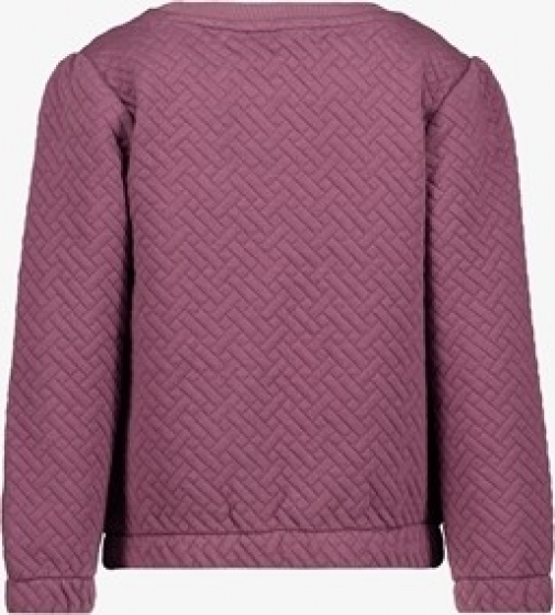 TwoDaymeisjessweatermetstructuurpaars