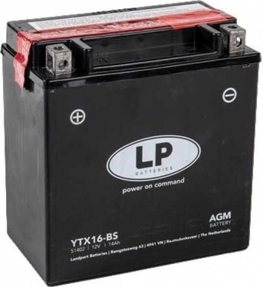 LandportLPYTX16-BS12volt14ahAGMmotoraccu51402-MALTX16-BS
