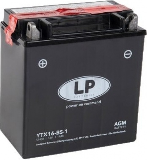 LandportLPYTX16-BS-112volt14ahAGMmotoraccu51401-MALTX16-BS-1