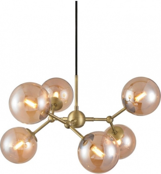 HaloDesignHanglampATOM57cm-MessingAmber