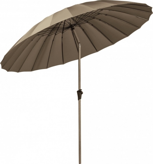 WOOODParasolMonica280cm-ZandGroen