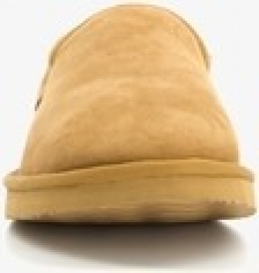 HushPuppiessuedepantoffelsmetlamsvachtcognac