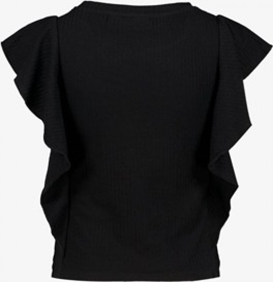 TwoDaymeisjesribT-shirtmetrucheszwart