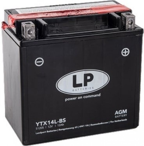 LandportLPYTX14L-BS12volt12ahAGMmotoraccu51205-MALTX14L-BS