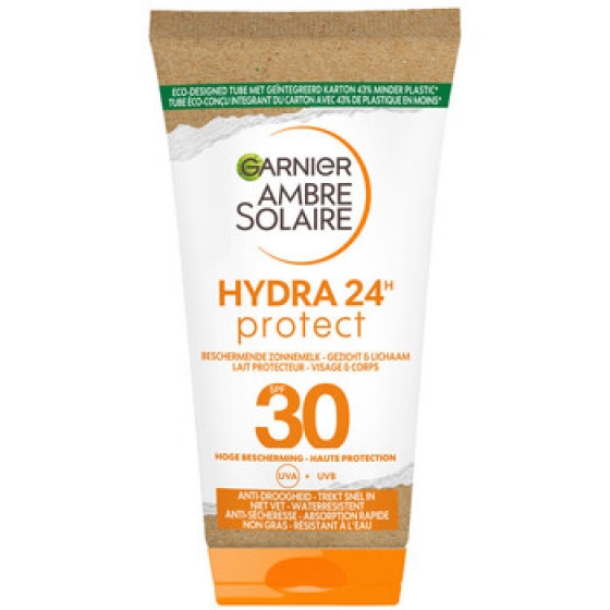 ZonverzorgingGarnierHydra24BeschermendeMelkvoorGezichtenLichaamSPF3