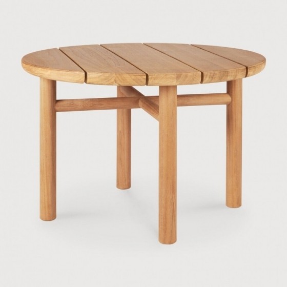 EthnicraftRondeOutdoorSalontafelQuatroTeakhout68cm-Naturel