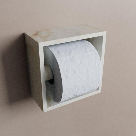MondiazEASYToiletrolhouder-CUBE160-16x86x16cm-solidsurface-Frappem80112FR