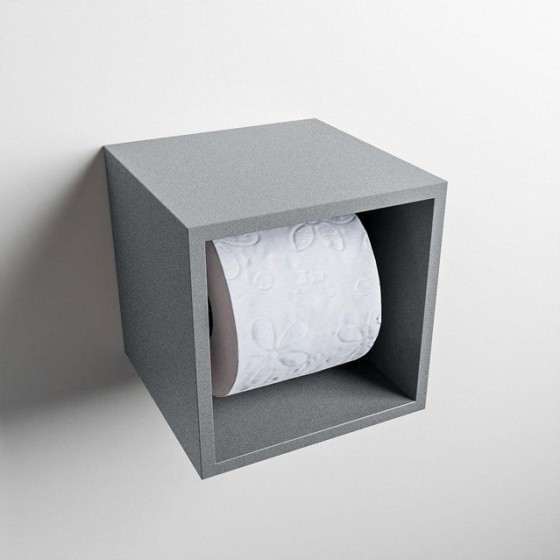 MondiazEASYToiletrolhouder-CUBE168-16x16x16cm-solidsurface-PlataM80110PL