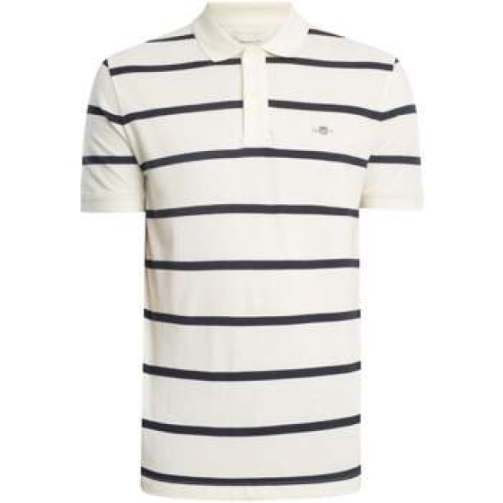 PoloShirtKorteMouwGantGestreeptpoloshirt