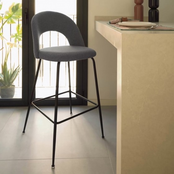 KaveHomeBarkrukMahaliazithoogte63cm-Donkergrijs
