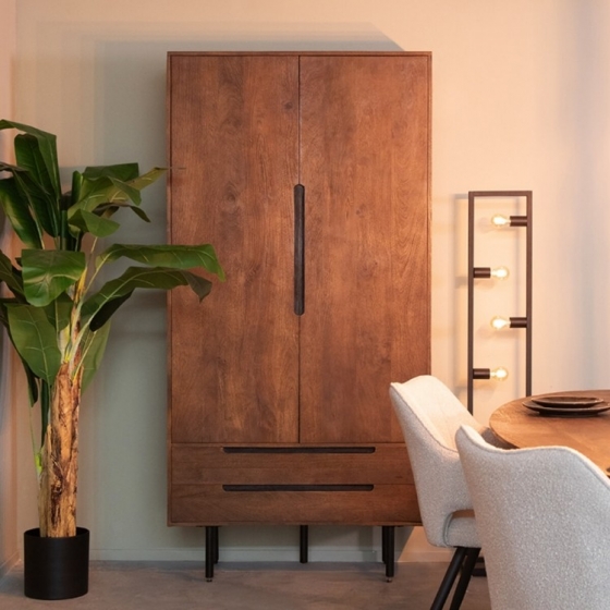 LABEL51OpbergkastRioEspressoMangohout200x100cm