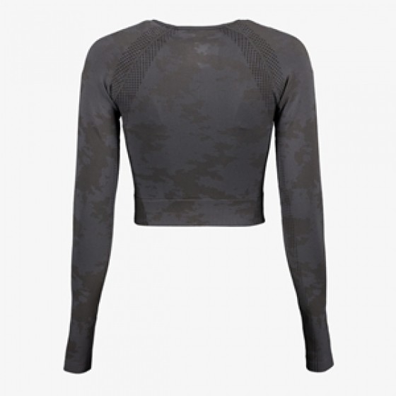 Osagacroppeddamessportshirtgrijs