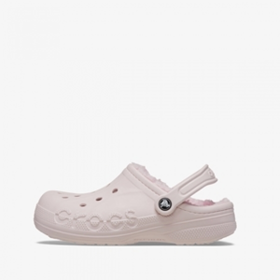 CrocsBayaLineddamesklompengevoerdlichtroze