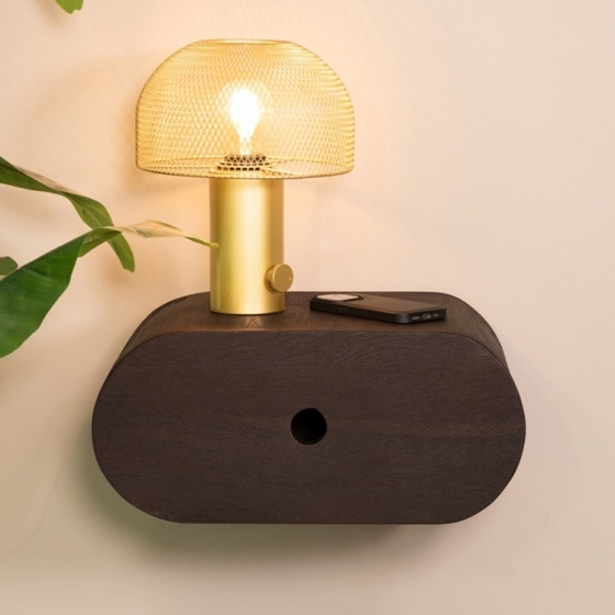 LABEL51ZwevendNachtkastjeRiseEspressoMangohout