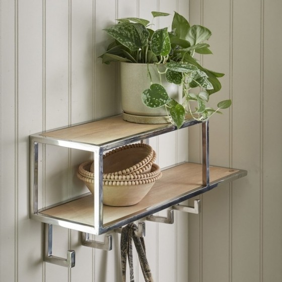 RiviraMaisonKapstokLaTimoneMangohoutMet5haken-Naturel