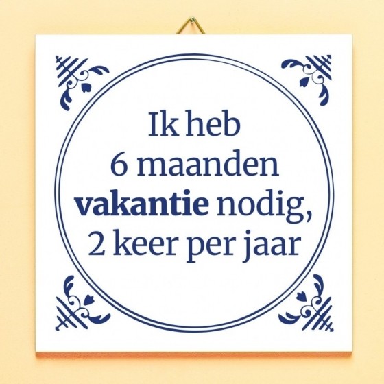 TegeltjeZesMaandenVakantie