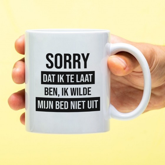 MokSorryDatIkTeLaatBenIkWildeMijnBedNietUit
