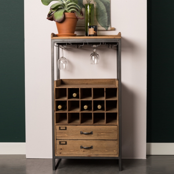 ZILTIndustrieelWijnkastjeJobamet2laden1125x56cm-Hout