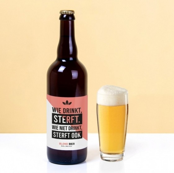 BierflesWieDrinktSterft750ml