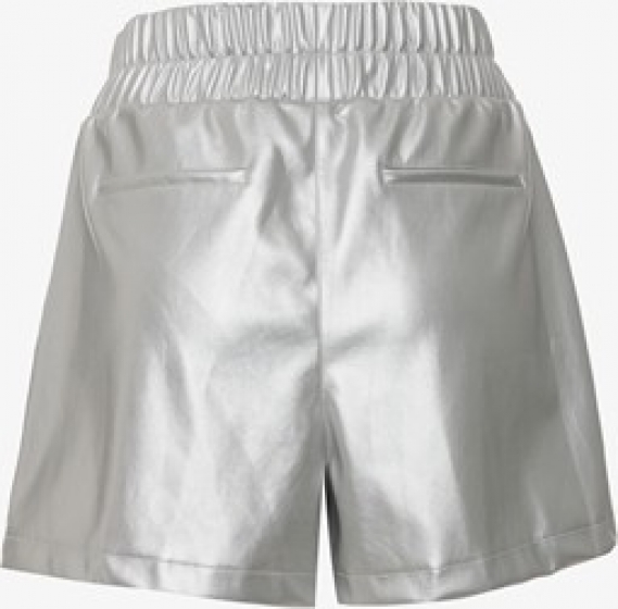 TwoDaydamesmetallicPUshortzilver