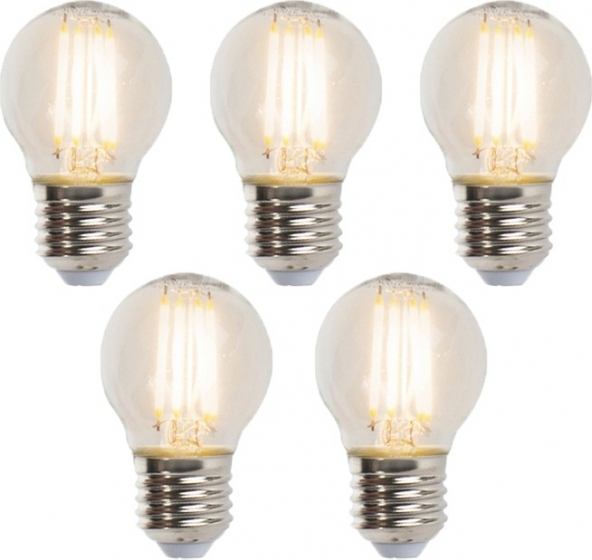 Setvan5E27dimbareLEDkogellampen5W470lm2700K