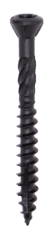 Woodies61971441UltimateBlacklinePotdekselschoefRVSShield-TX25-50X6035mm-PlatverzonkenKop-Deeldraad-Gecoat200st