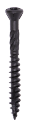 Woodies61971511UltimateBlacklinePotdekselschoefRVSShield-TX25-50X8050mm-PlatverzonkenKop-Deeldraad-Gecoat200st