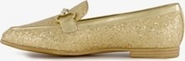 Tamarisdamesloafersmetpaillettengoud