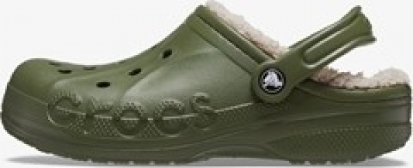 CrocsBayaLinedherenklompengevoerdgroen