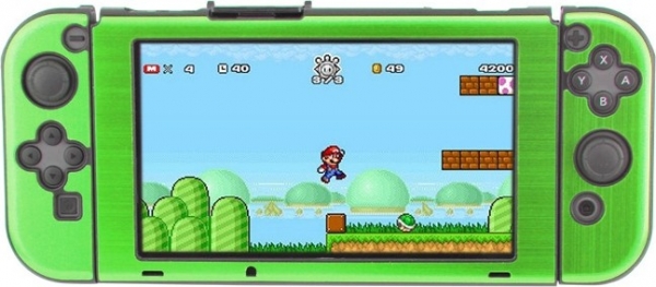 AluminiumCaseCovervoorSwitchConsoleenJoyCons-BeschermhoesGroen