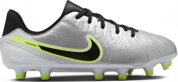 NikeTiempoLegend10AcademyGrasKunstgrasVoetbalschoenenMGKidsZilverZwartNeongeel