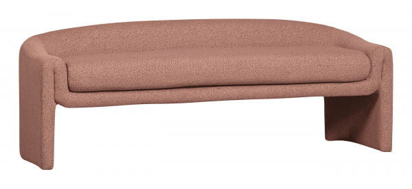 BePureHomeEetkamerbankZoneGeweven160cm-RoseDust