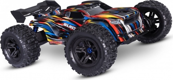 TraxxasSledgeBeltedSledgehammer184WDBrushlessRTR-Blauw
