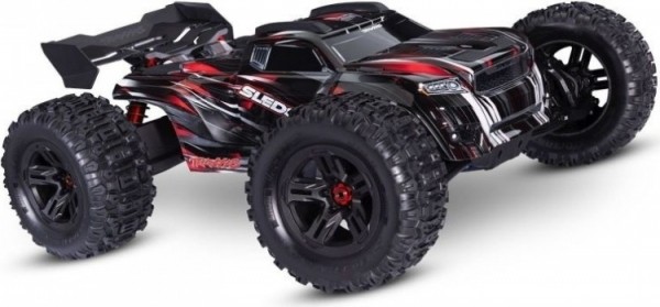 TraxxasSledgeBeltedSledgehammer184WDBrushlessRTR-Rood