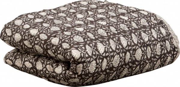 BePureHomeQuiltPlaidBlend220x265cm-ZwartOffWhite