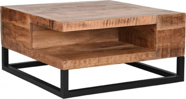 LABEL51VierkanteSalontafelCubeRoughMangohout80x80cm