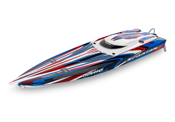 TraxxasSpartanSR36VXLbrushlessbootRTR-Rood