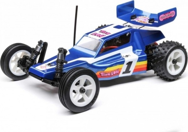 Losi116MiniJRX2Brushed2WDBuggyRTR-Blauw