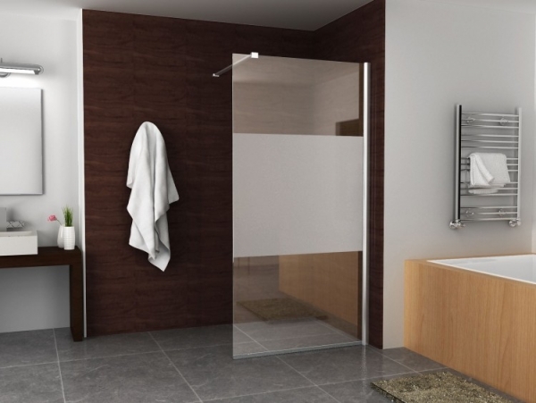 MuellerSatijndouchewandmatglas70x200cmAnti-kalk