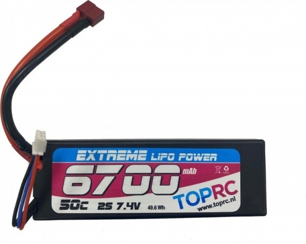 TRCCarLipo50c74volt6700mahmetDeansstekker