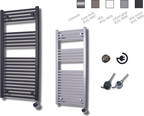 SanicareElektrischeDesignRadiator-1118x60cm-730Watt-thermostaatchroomrechtsonder-inoxlookHRAEC601118I