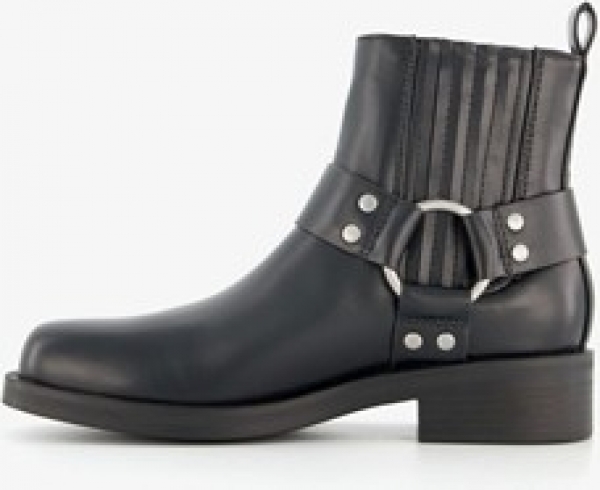 OnlyShoeslagedamesbikerbootszwart