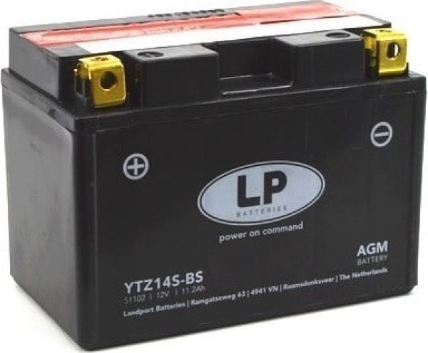 LandportLPYTZ14S-BS12volt112ahAGMmotoraccu51102-MALTZ14S-BS